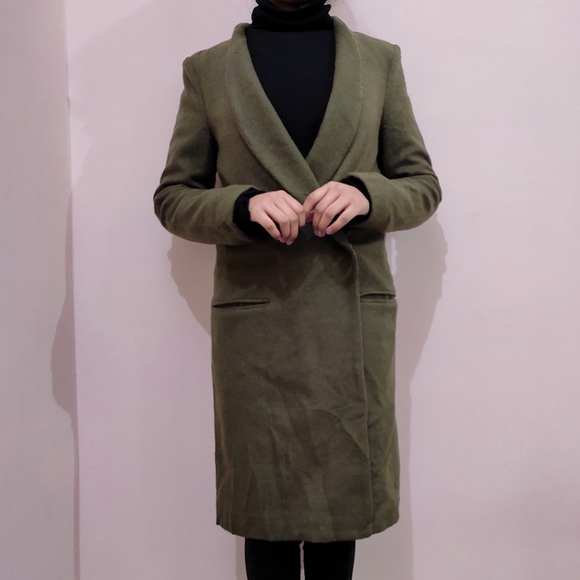 🌈Dresses Fashion olive Green Onto Better Things Overcoat - Picture 5 of 8